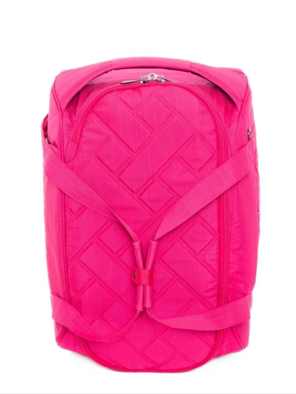 NWT Lug Barnstormer Rolling Duffel Bag In Rosette Pink With Starburst Lining
